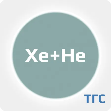 Техническая газовая смесь: Ксенон 6.0(Xe) 5% в  Гелии 6.0(He) ост.  в баллоне 10 л. 150 бар.