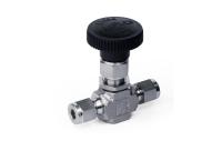 Игольчатый вентиль AMFLO, SS-NV10 FNT К-ring, с PTFE уплотнителем, проходной, нержавеющий SS316L, 345 bar, 2-х портовый