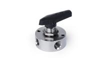 Шаровой кран AMFLO, SS-BV41 FNT,   нержавеющий SS316L, 276 bar, 4-х портовый